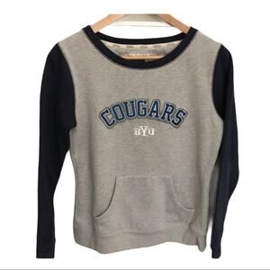 BYU Cougars Brigham Young University Embroidered Sweatshirt Medium Juniors